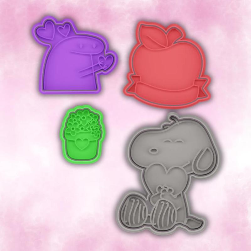 COOKIE CUTTER love you set of 4
