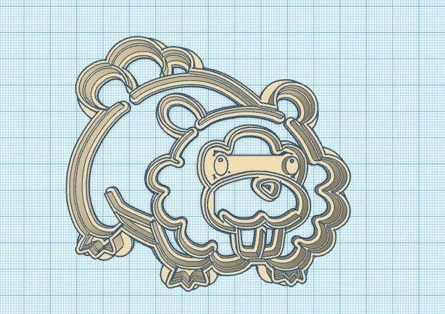Pokemon: Bidoof Cookie Cutter