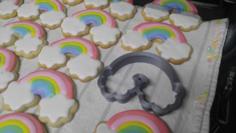 Cortador de galletas de arcoiris/ rainbow cookie cutter
