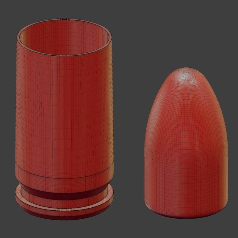 9x19mm Parabellum Cartridge - 2piece