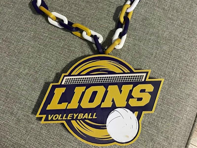 Lions Volleyball Oversized Logo Chain