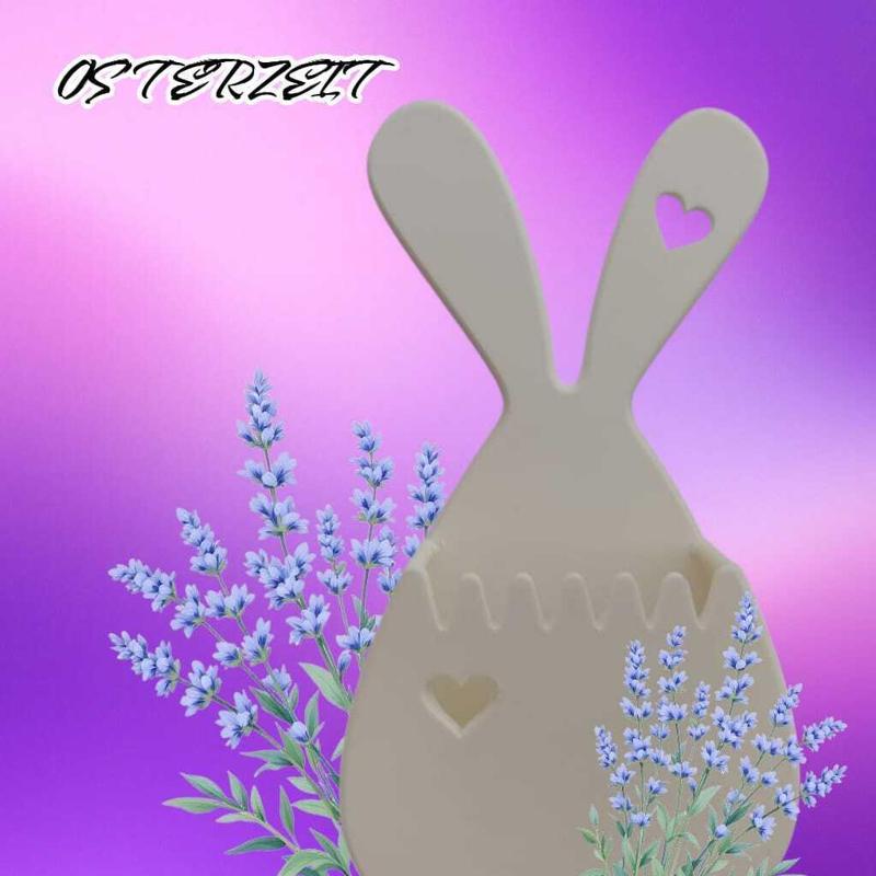 Decorative holder "Easter bunny with heart" - Stylish & functional for your home!