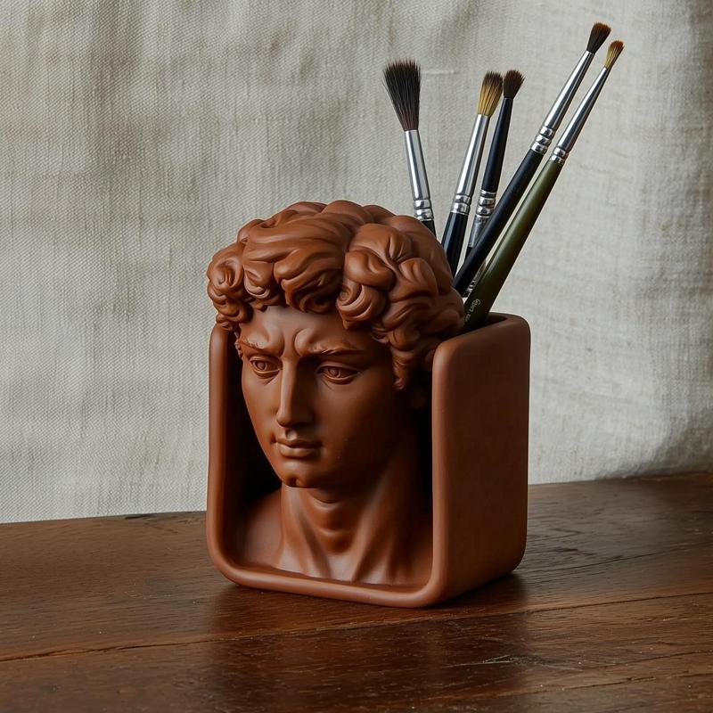 David Head Desk Organizer - A Touch of Renaissance Elegance