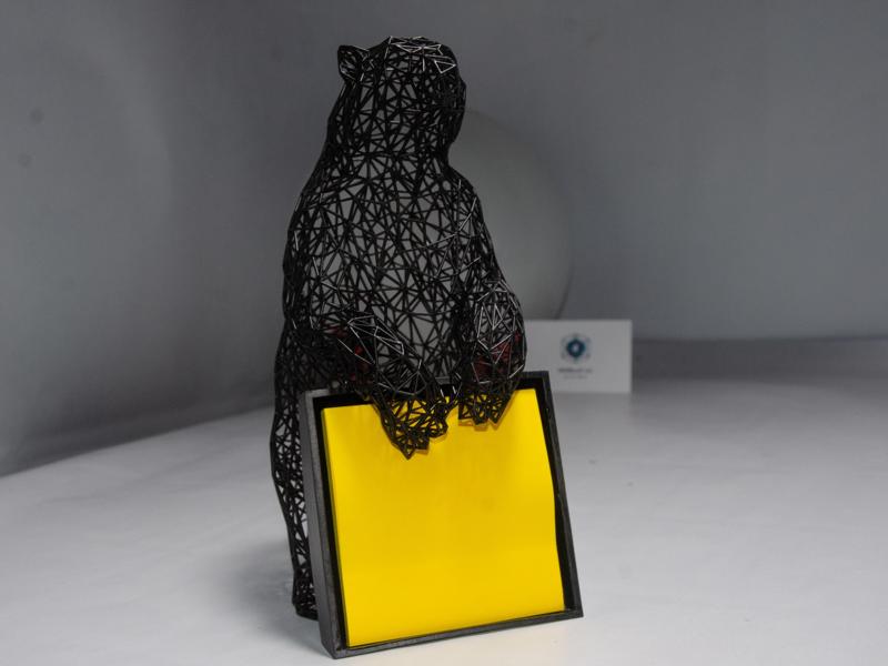 Geometric Polar Bear Sticky Note Holder 🐻❄️