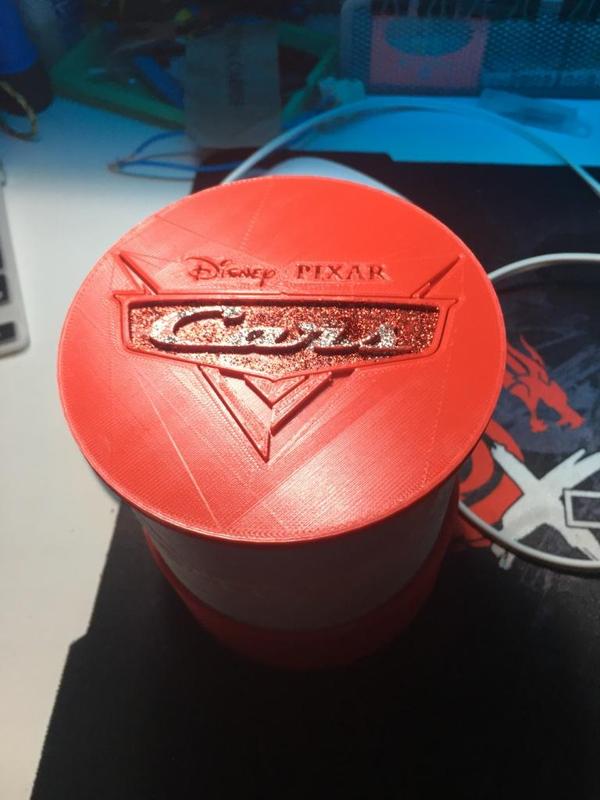 Lithophane Bedside Lamp Disney Cars