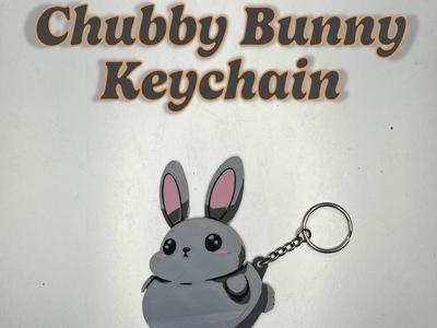 Chubby Bunny Keychain