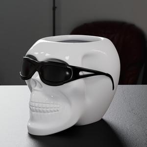 handsome Skull Planter Pot  with drainage