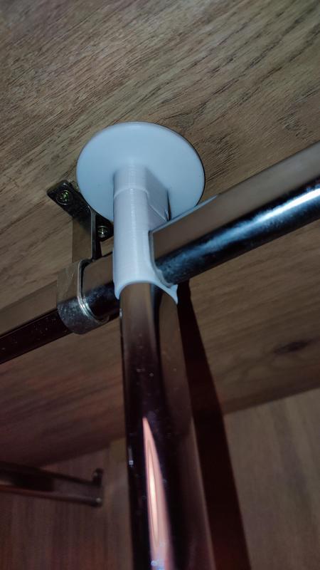 3 pieces for fastening the trunk of a closet with a rod (hanger for hangers) from the floor).