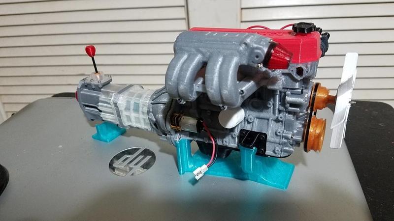 1/10 Scale working 5 speed transmission for 1/10 22RE motor