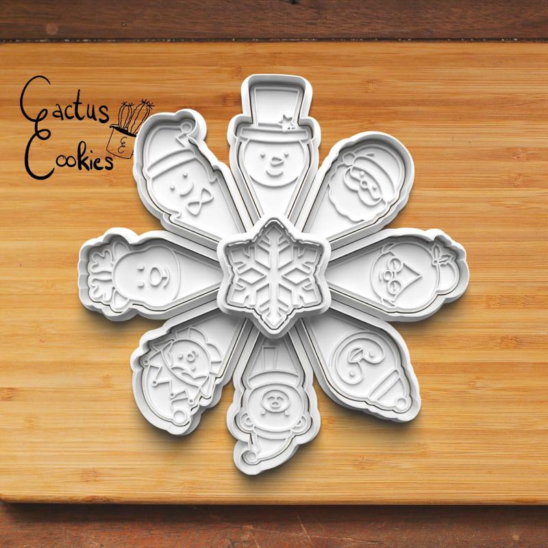Christmas Platter Cookie Cutter set 0727