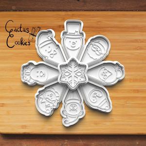 Christmas Platter Cookie Cutter set 0727