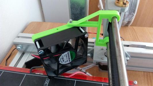 Material cooling - 80mm fan mount 