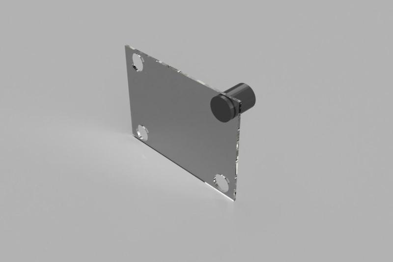 LED Edge Lit Plexiglass mounting post