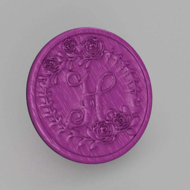 Letter H Drink Coaster 🌸