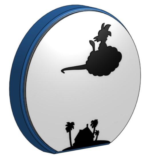 Son Goku, Kinton Cloud and Kame House LED Lamp