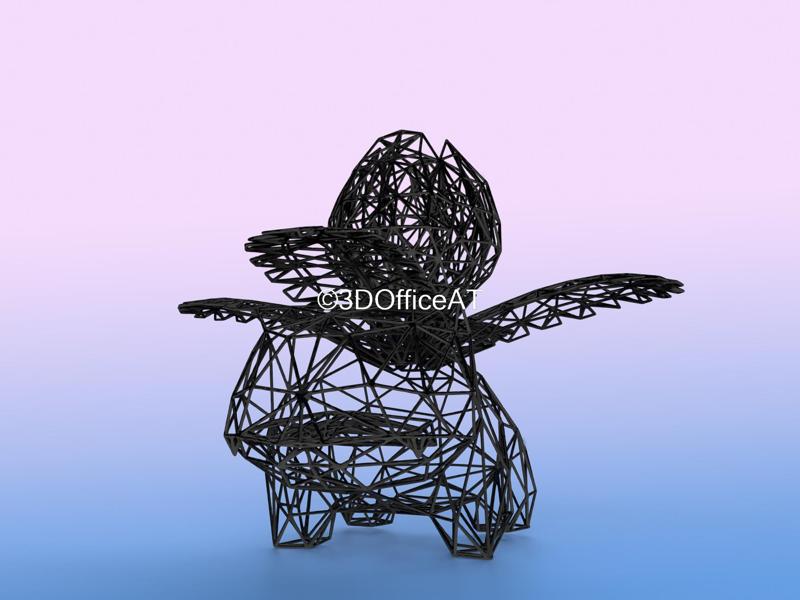 002 Ivysaur Wiremon Resin Pokeframe