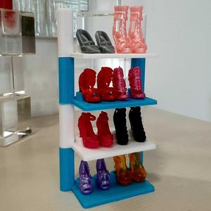 Stackable Barbie shoe rack