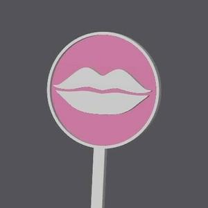 Barbie Mini Cake Topper - lips