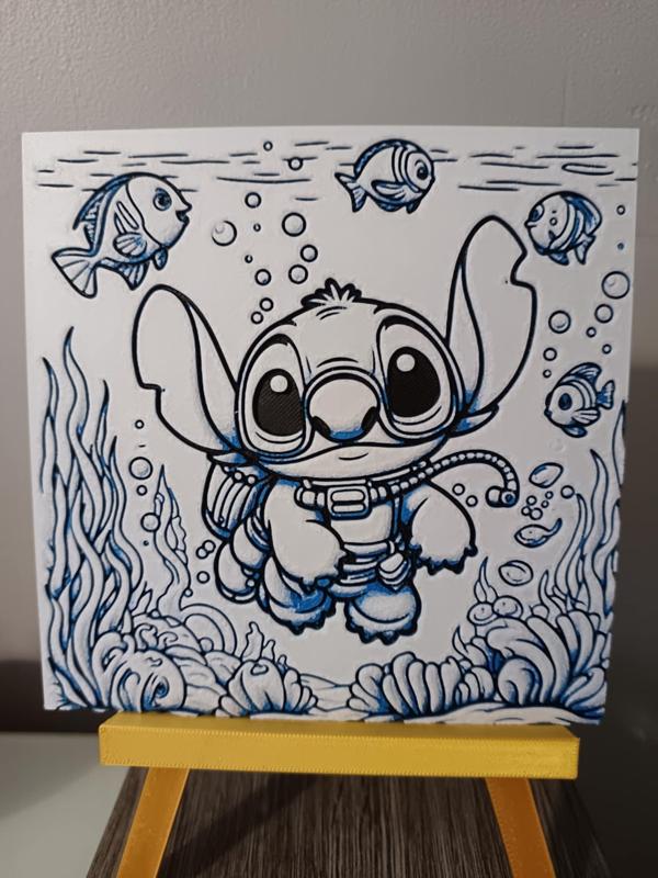 Hueforge Stitch underwater without AMS