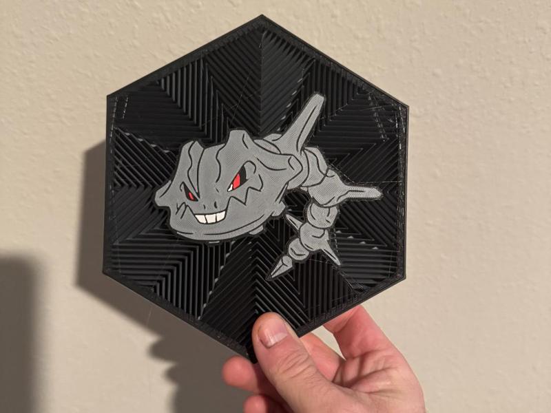 #208 Steelix Hex Wall Art
