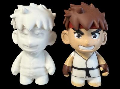 Kidrobot x Street Fighter Chibi Style Ryu Figure
