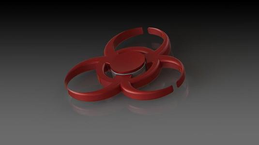 Biohazard fidget sipinner