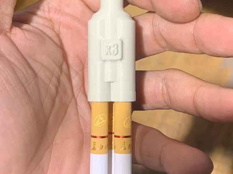 x3 Shotgun Mouthpiece Double the Pleasure Life Accelerator No Supports Fast Printing Only 81g A Gift for Your Smoking Buddies