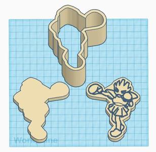 Pokemon: Hitmonchan 3 Piece Bath Bomb Mold