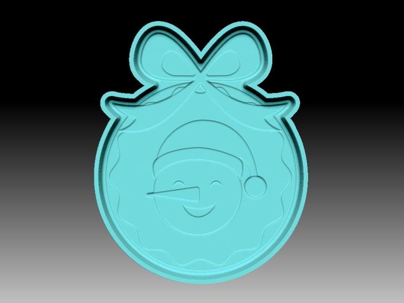 SNOWMAN ORNAMENT BATH BOMB MOLD