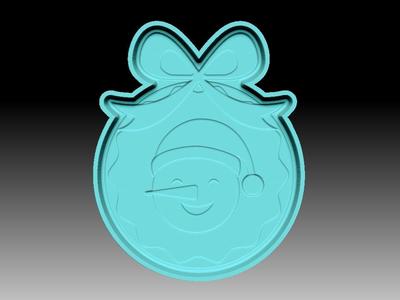 SNOWMAN ORNAMENT BATH BOMB MOLD