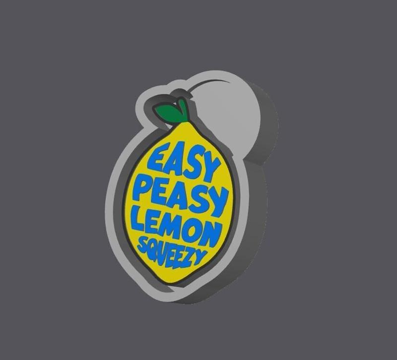 Easy Peasy Lemon Squeezy Freshie mold housing