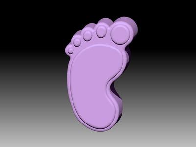 LEFT BABY FOOT SOLID SHAMPOO AND MOLD FOR SOAP PUMP