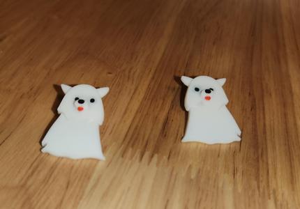 Puppy Ghost Earrings