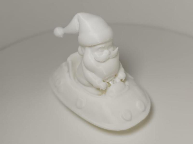 Santa Claus in UFO-Sled