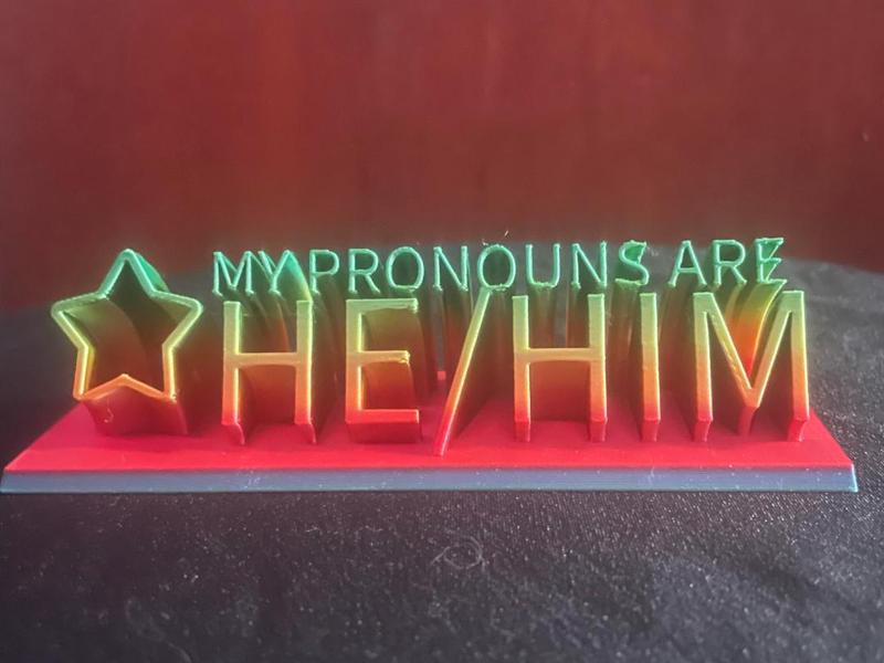 Pronouns- He/Him
