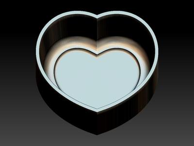 Heart, Hybrid Bath Bomb Mould