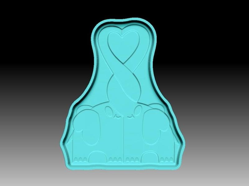 ELEPHANT LOVE BATH BOMB MOLD