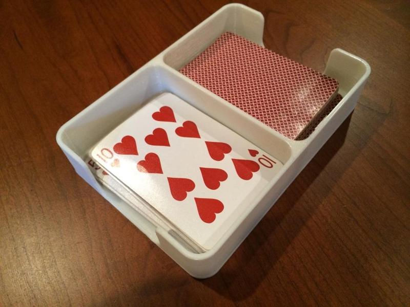 Playing Card Draw/Discard holding tray