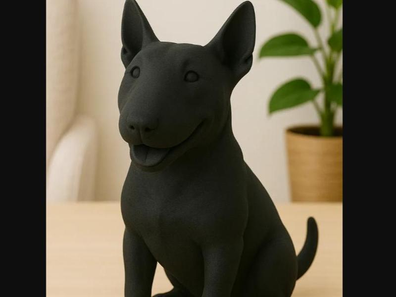 English Bull Terrier Dog Figurine