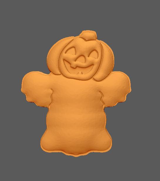 Pumpkin Ghost Bath Bomb, Soap, Solid Model for mold making, vacuum forming