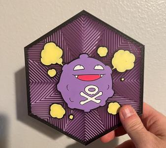 #109 Koffing Hex Wall Art