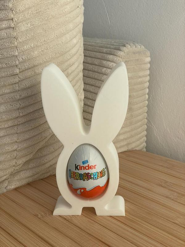 Easter bunny with egg belly for surprise egg