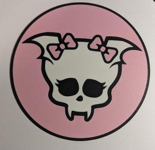 Monster High Draculaura Skullette Bordered Wall Plaque Flat