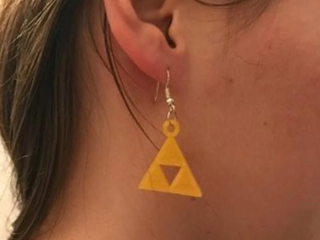 Zelda Triforce earrings