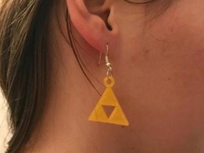 Zelda Triforce earrings