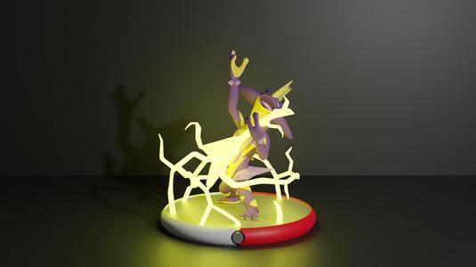 Toxtricity pokemon 3D print model