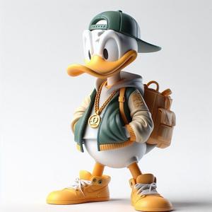 Urban Vibes / Urban daffy duck 06/ art toy / fan art / magic makes