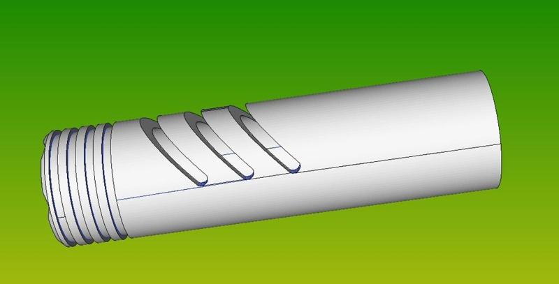 Muzzle brake compensator for airsoft shotgun Benelli from FirePower