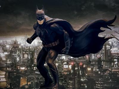 Colored Batman Statue