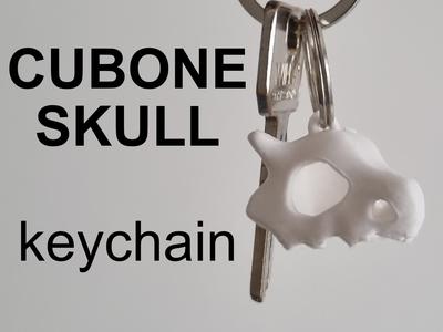 Cubone Pokemon Skull - Keychain